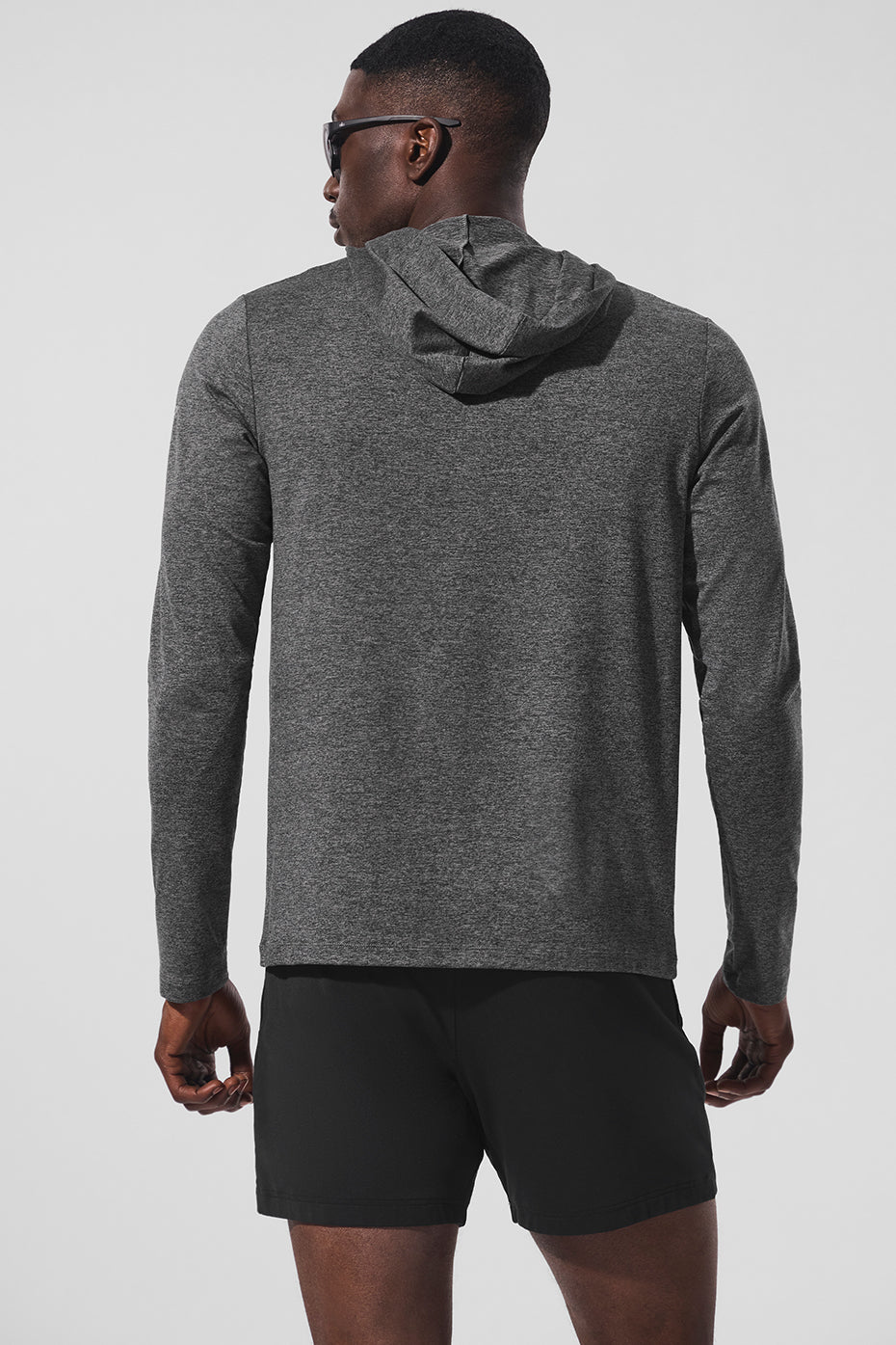 Conquer Reform Long‑Sleeve With Hood — Dark Heather Grey