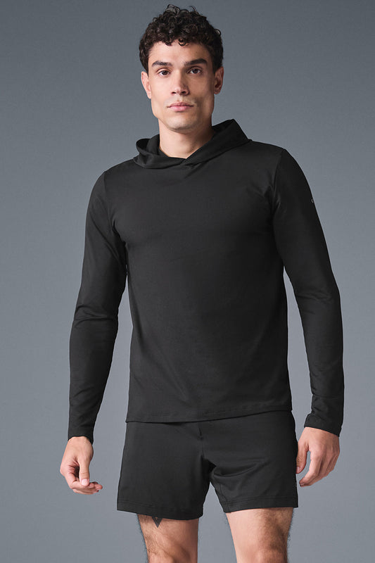 Conquer Reform Long‑Sleeve With Hood — Black