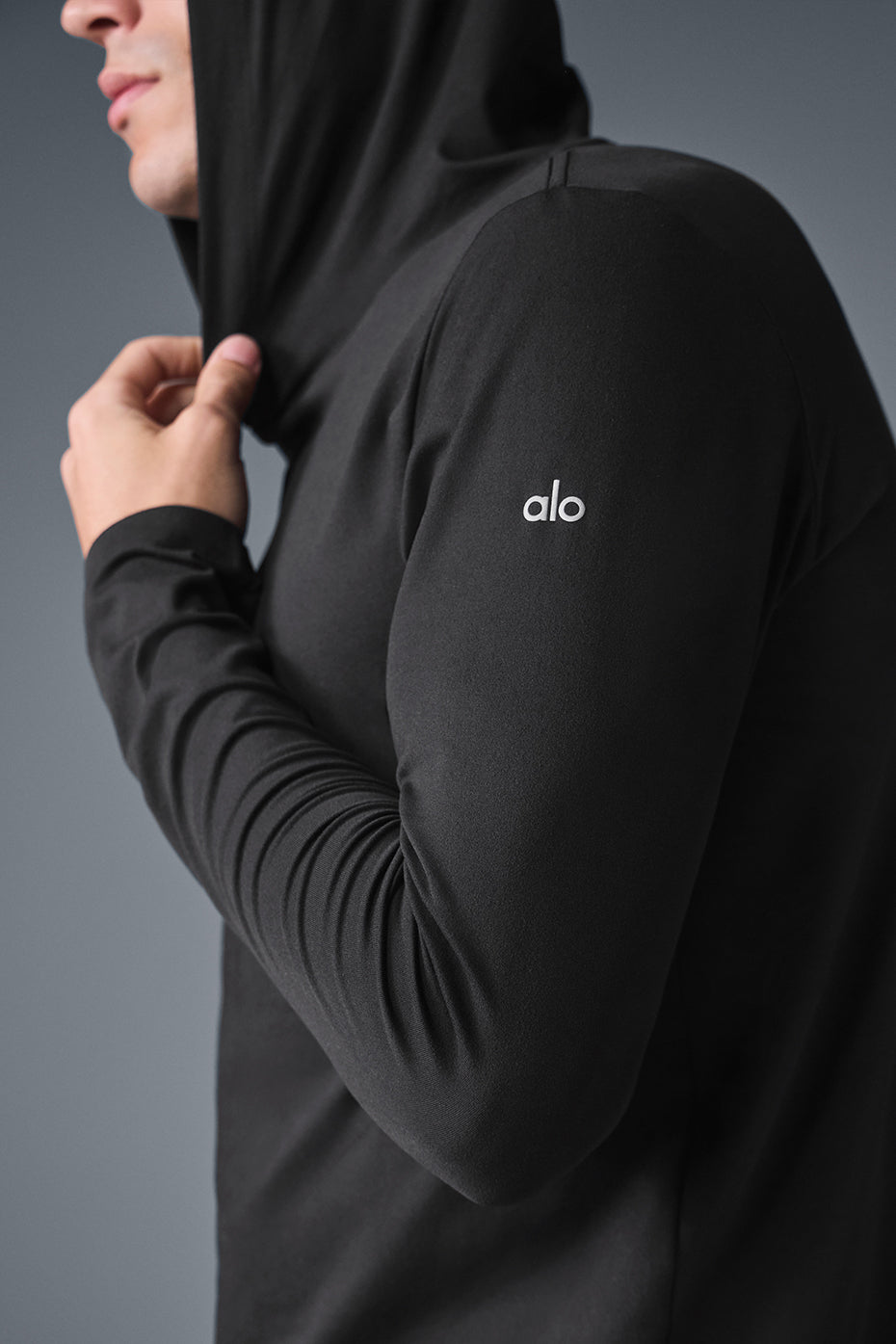 Conquer Reform Long‑Sleeve With Hood — Black
