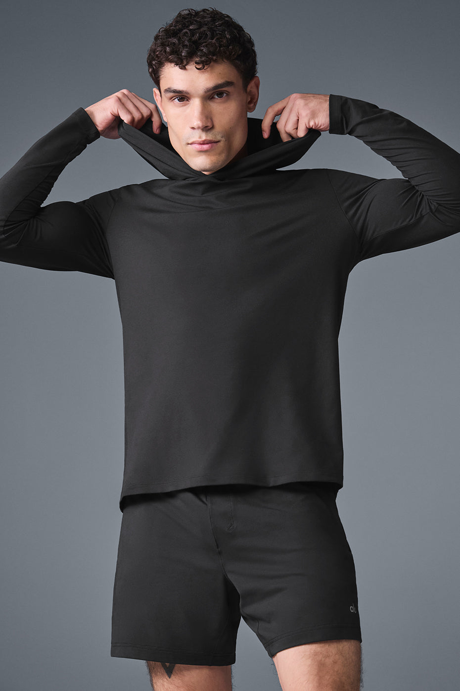 Conquer Reform Long‑Sleeve With Hood — Black