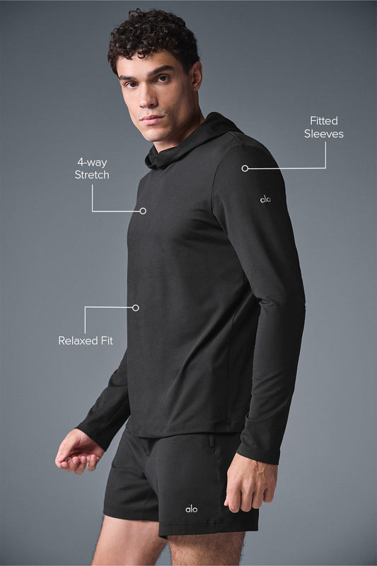 Conquer Reform Long‑Sleeve With Hood — Black