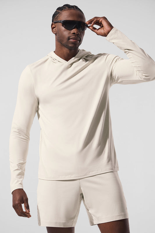 Conquer Reform Long‑Sleeve With Hood — Bone