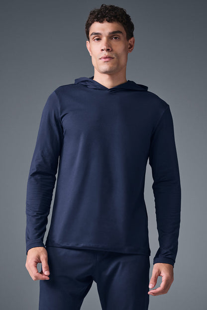 Conquer Reform Long‑Sleeve With Hood — Navy