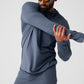Conquer Reform Long‑Sleeve With Hood — Bluestone