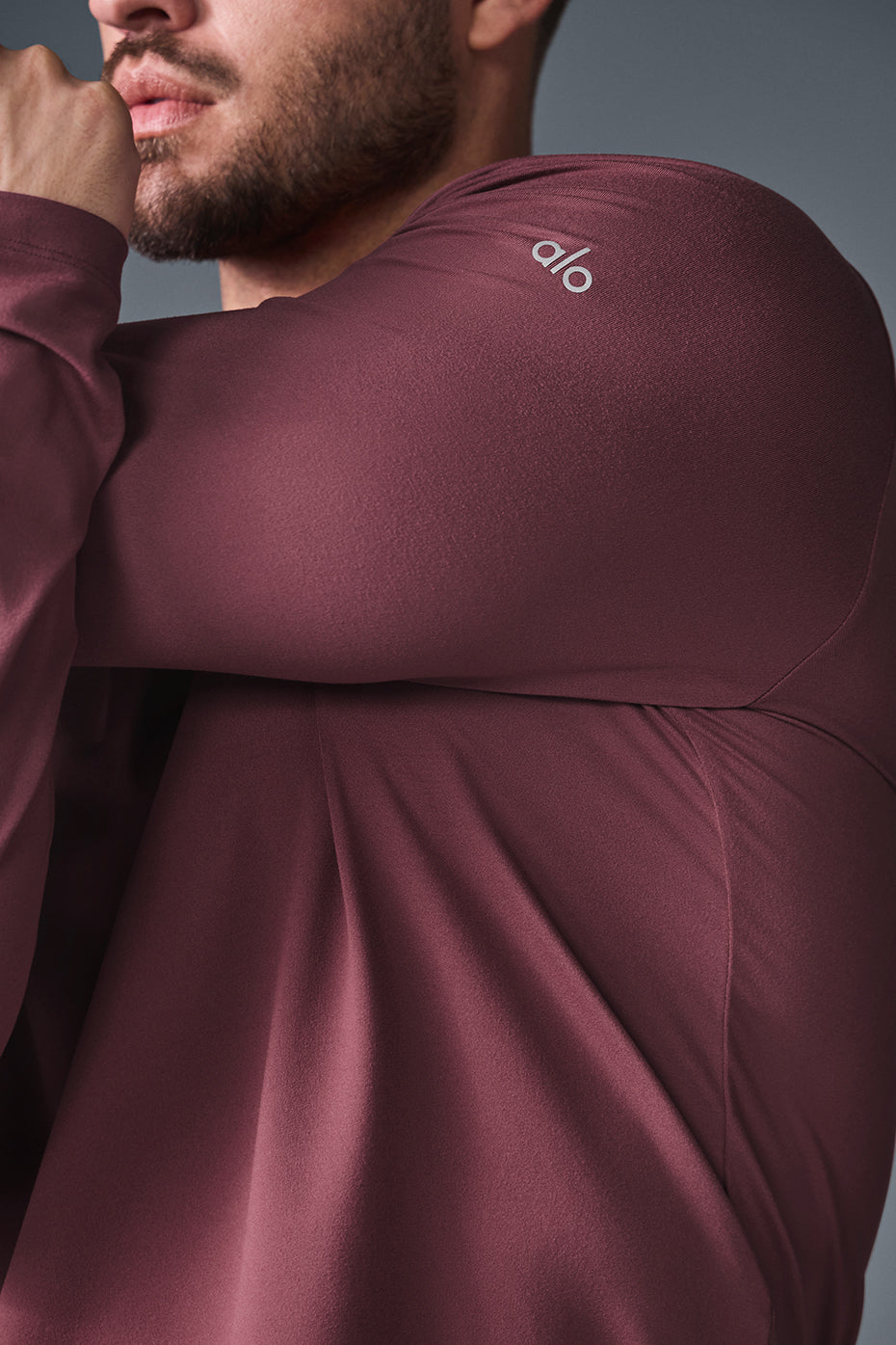 Conquer Reform Long‑Sleeve With Hood — Burgundy Truffle