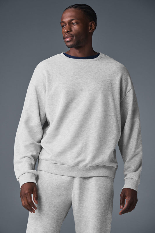 Chill Crew Neck Crew Sweatshirt — Athletic Heather Grey