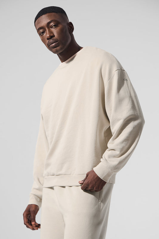 Chill Crew Neck Crew Sweatshirt — Bone