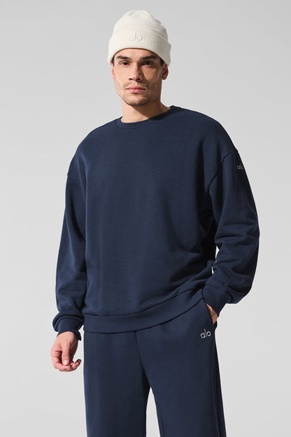 Chill Crew Neck Crew Sweatshirt — Navy