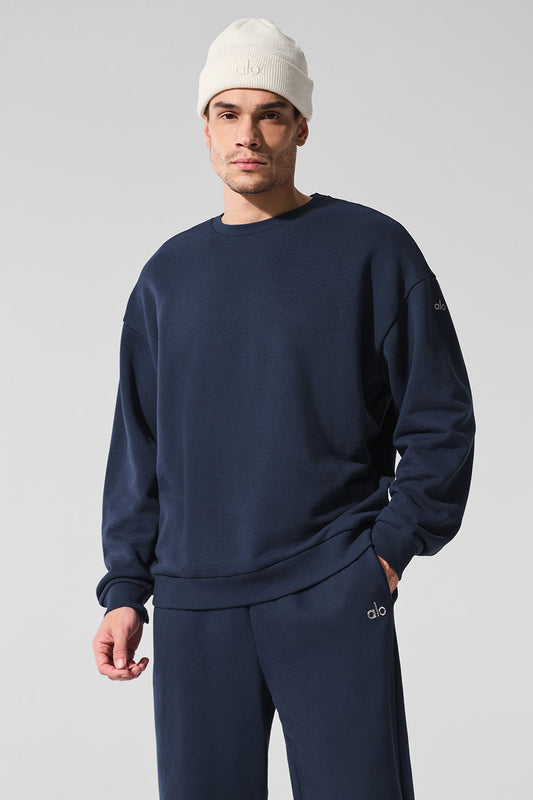 Chill Crew Neck Crew Sweatshirt — Navy