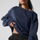 Chill Crew Neck Crew Sweatshirt — Navy