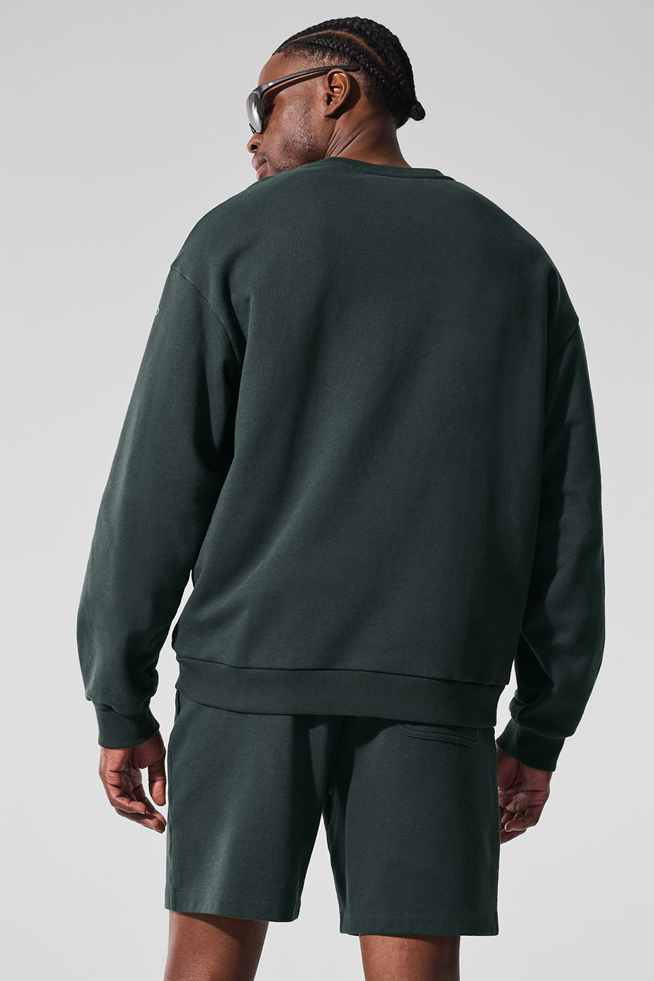 Chill Crew Neck Crew Sweatshirt — Charcoal Green