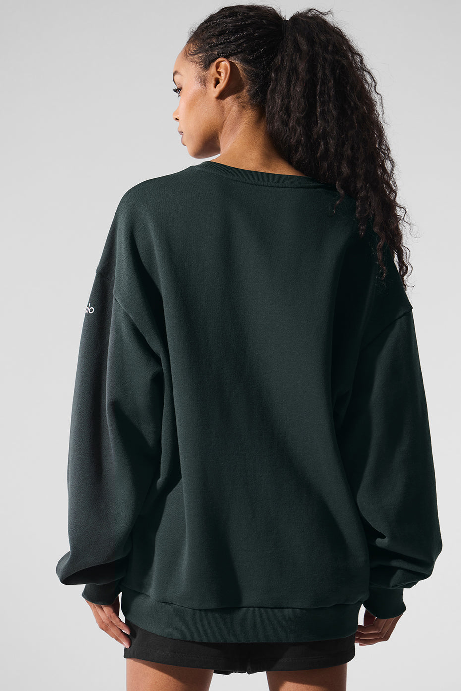Chill Crew Neck Crew Sweatshirt — Charcoal Green