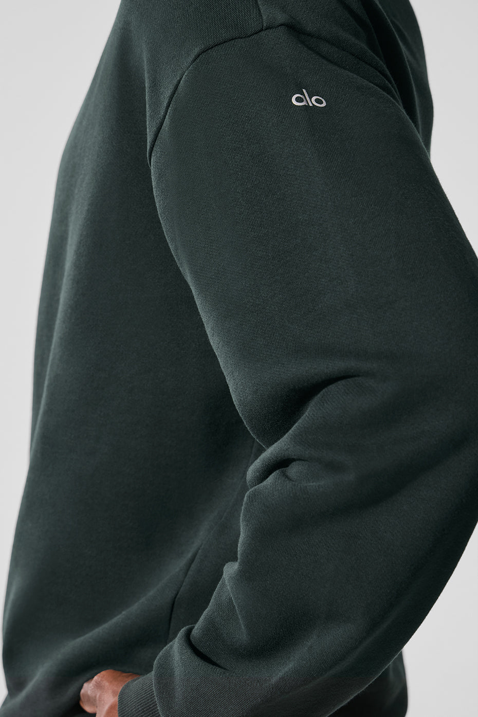 Chill Crew Neck Crew Sweatshirt — Charcoal Green