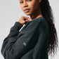 Chill Crew Neck Crew Sweatshirt — Charcoal Green