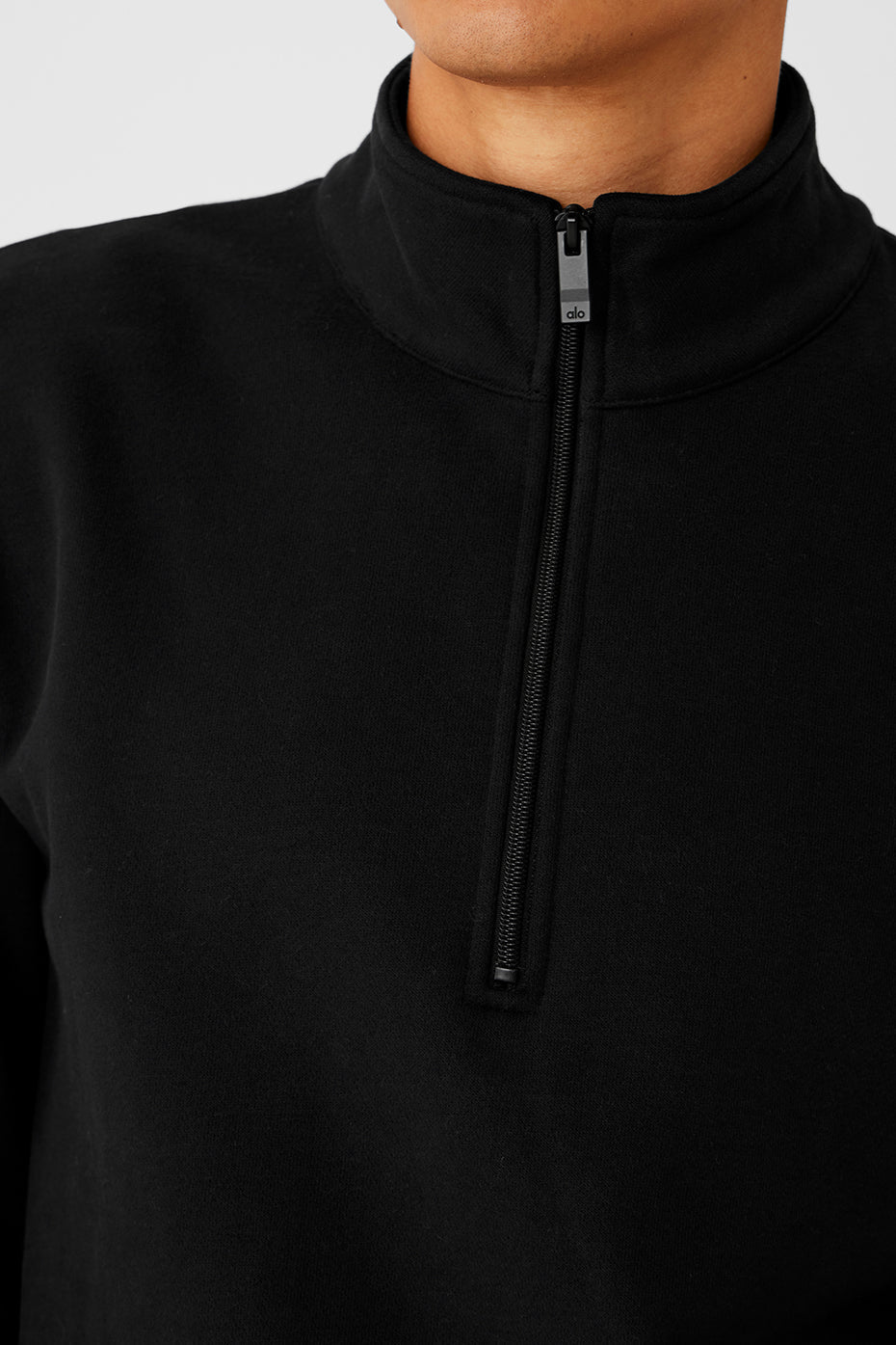 Renown Heavy Weight 1/4 Zip — Black