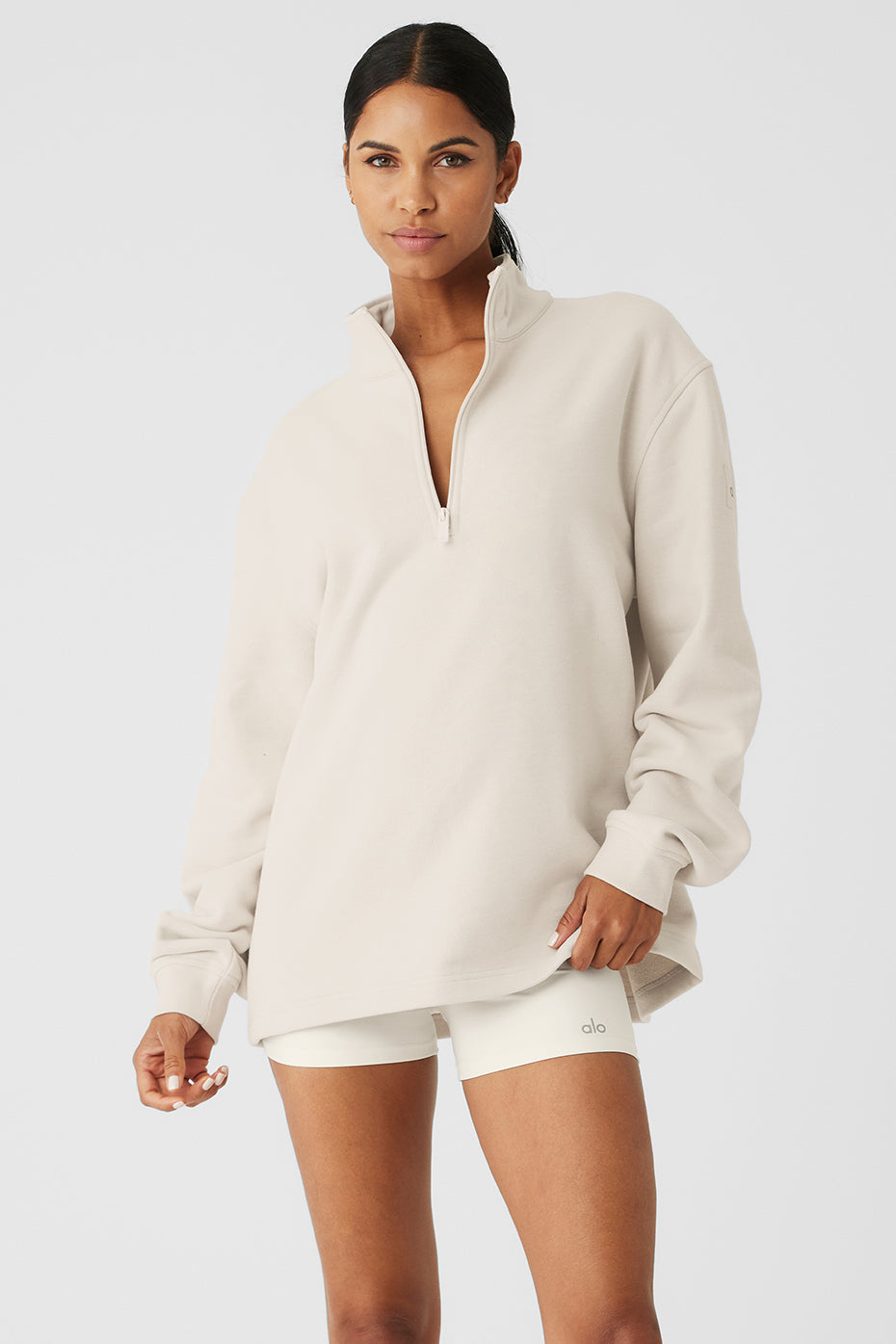 Renown Heavy Weight 1/4 Zip — Bone