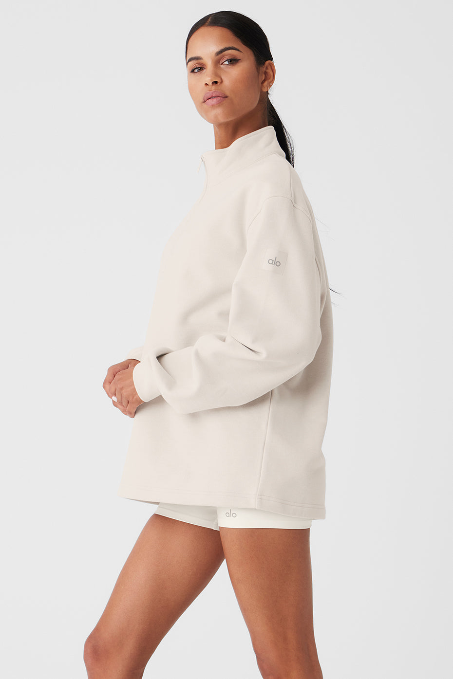 Renown Heavy Weight 1/4 Zip — Bone