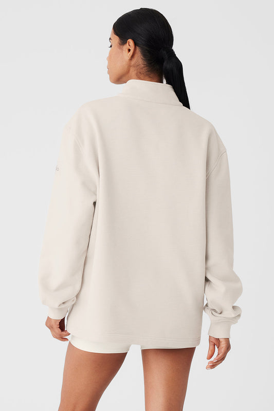 Renown Heavy Weight 1/4 Zip — Bone
