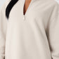 Renown Heavy Weight 1/4 Zip — Bone