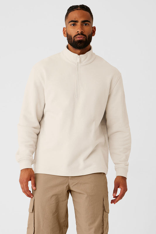 Renown Heavy Weight 1/4 Zip — Bone