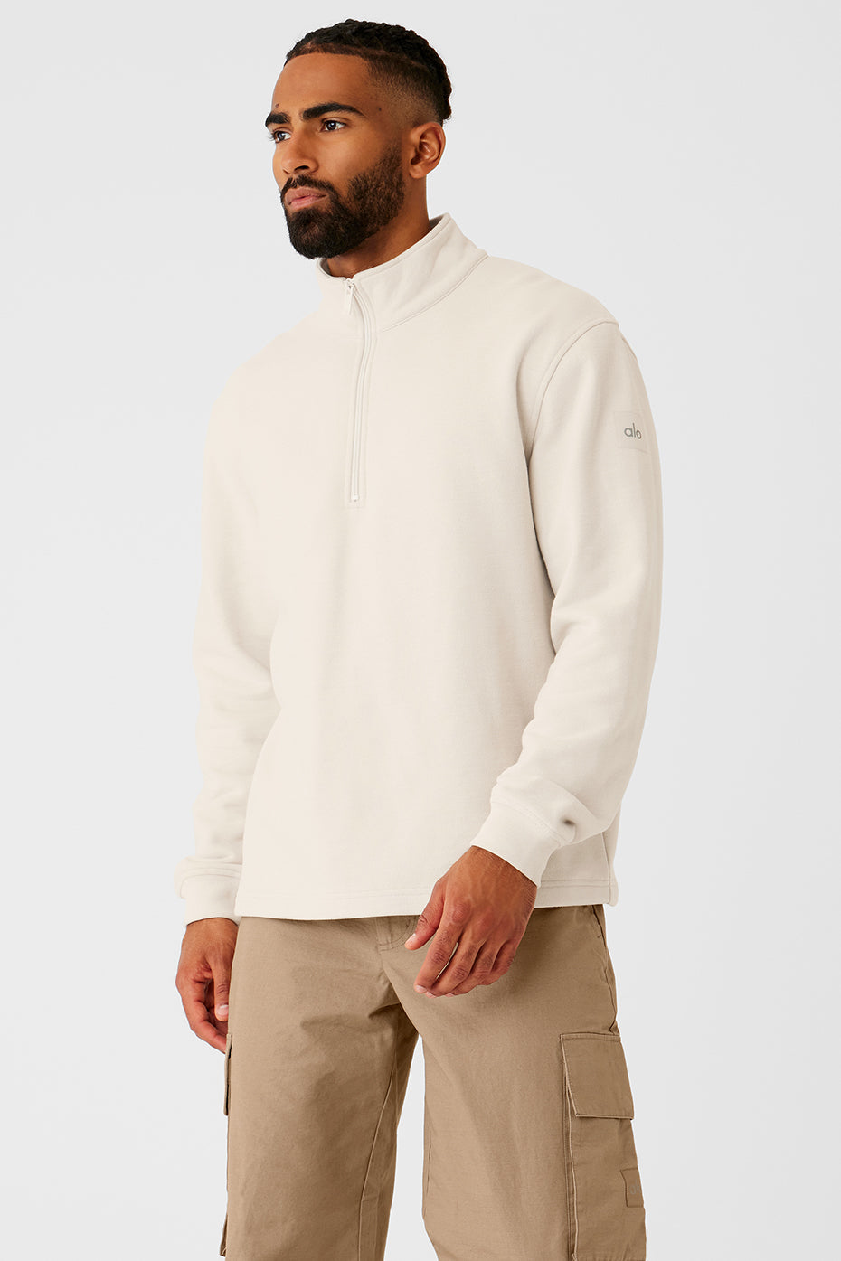 Renown Heavy Weight 1/4 Zip — Bone