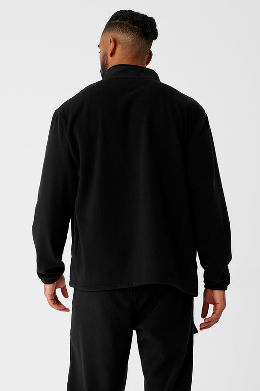 Polar Fleece Ridge Full Zip Zip Jacket — Black