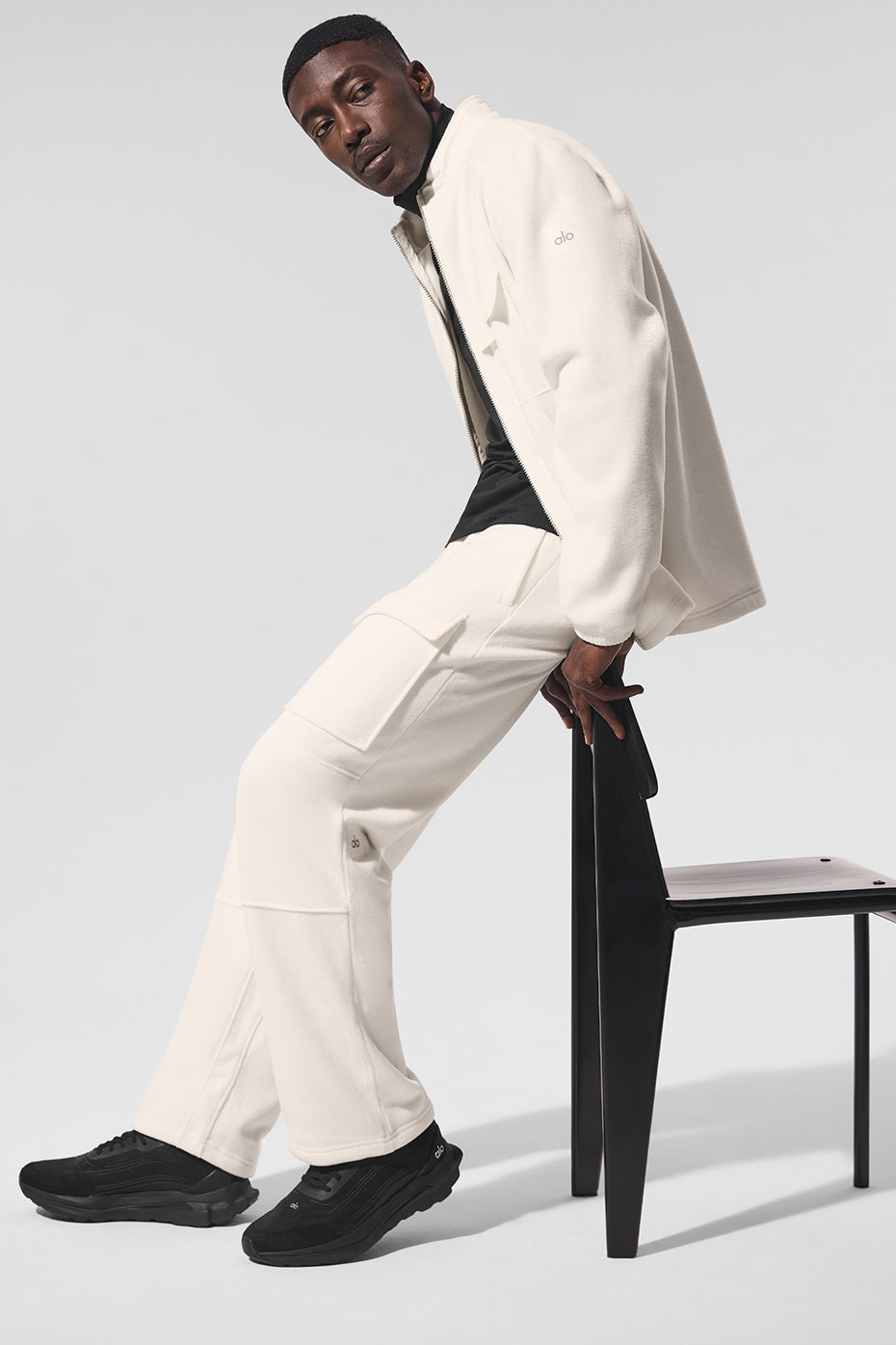Polar Fleece Ridge Full Zip Zip Jacket — Ivory