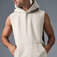 Renown Sleeveless Hooded Sweatshirt — Bone
