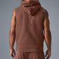 Renown Sleeveless Hooded Sweatshirt — Chestnut