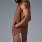 Renown Sleeveless Hooded Sweatshirt — Chestnut