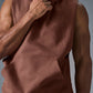 Renown Sleeveless Hooded Sweatshirt — Chestnut
