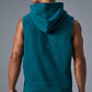 Renown Sleeveless Hooded Sweatshirt — Oceanic Teal
