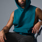 Renown Sleeveless Hooded Sweatshirt — Oceanic Teal