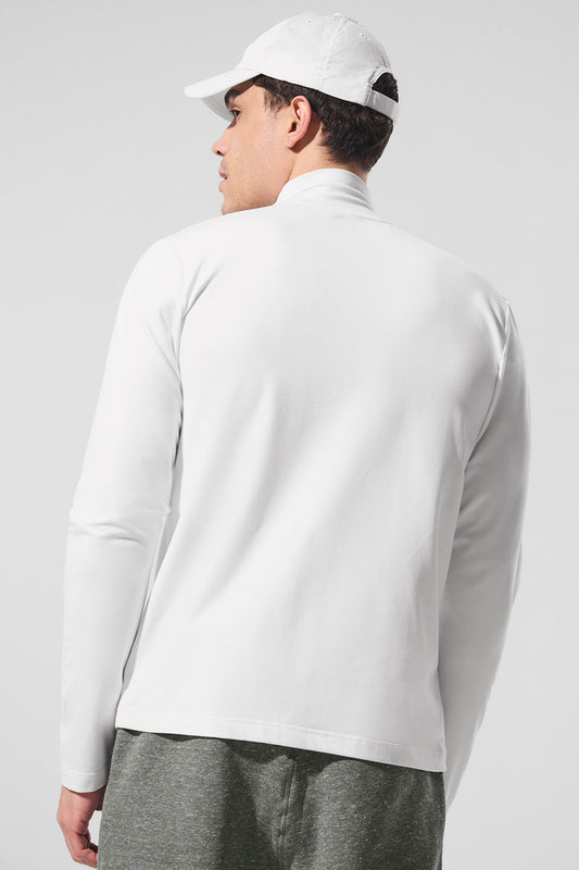 Conquer Reform Mock Neck Long‑Sleeve — White