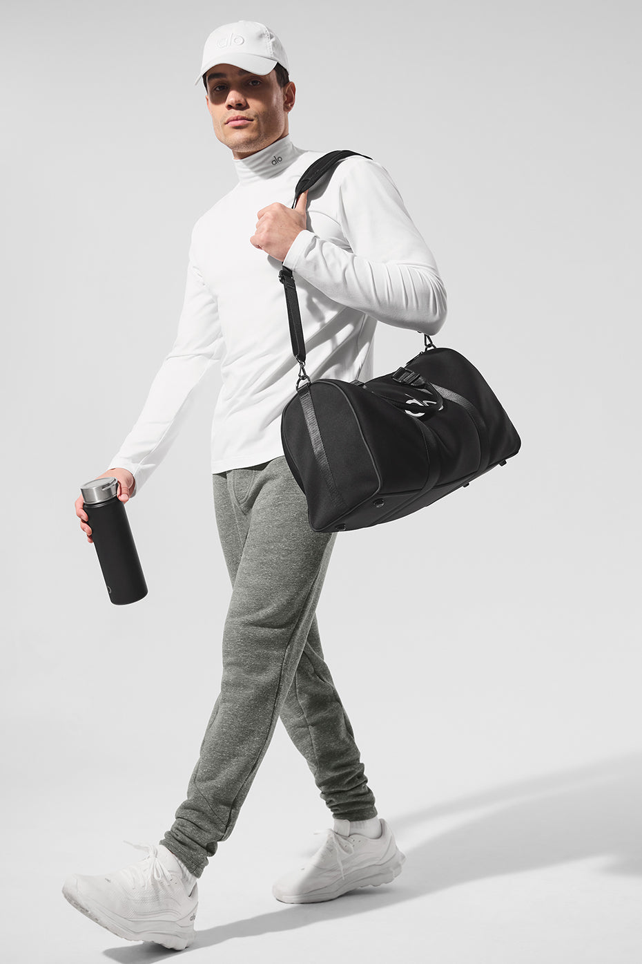 Conquer Reform Mock Neck Long‑Sleeve — White