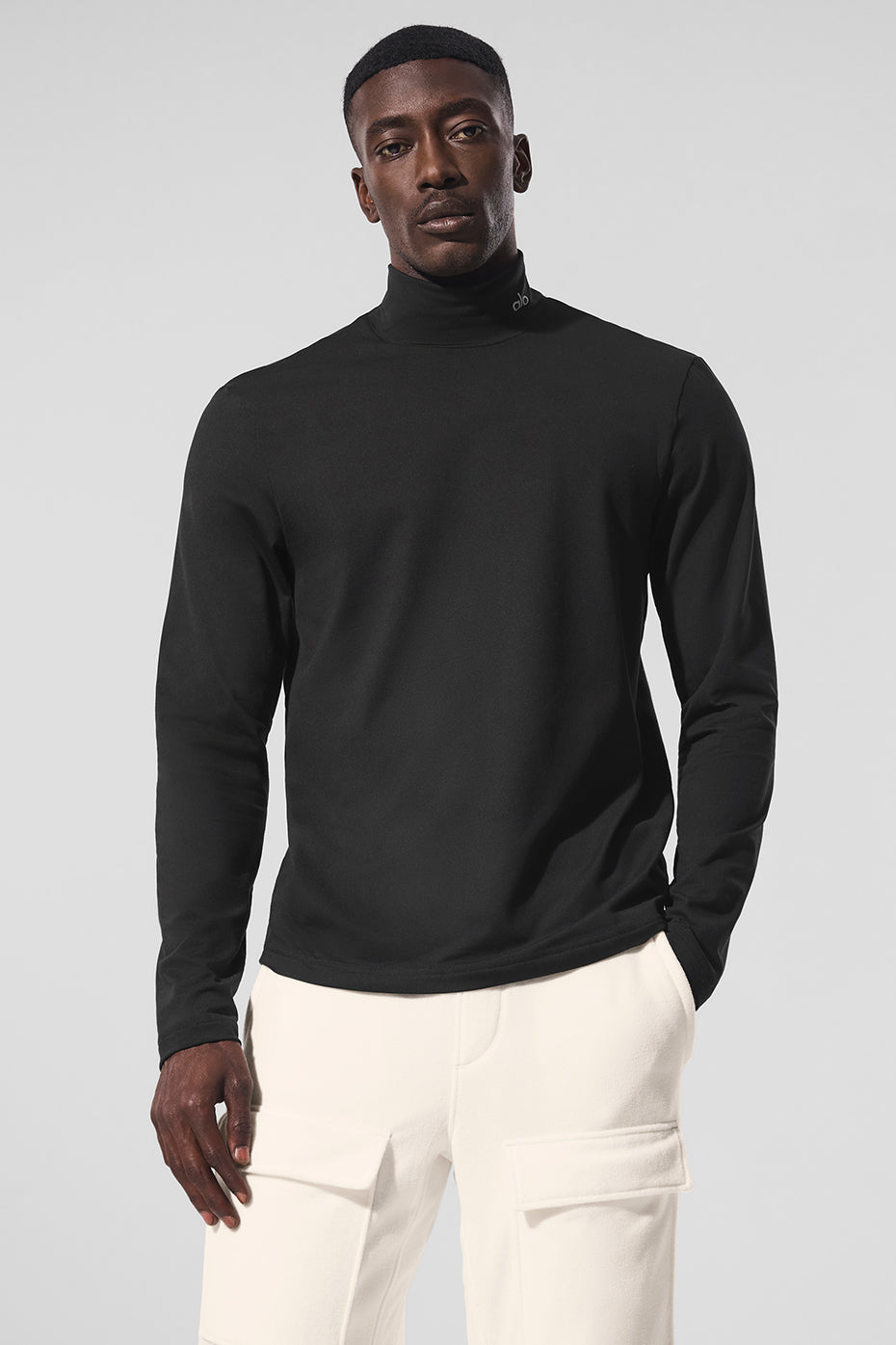 Conquer Reform Mock Neck Long‑Sleeve — Black