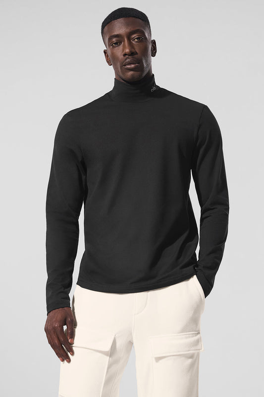 Conquer Reform Mock Neck Long‑Sleeve — Black