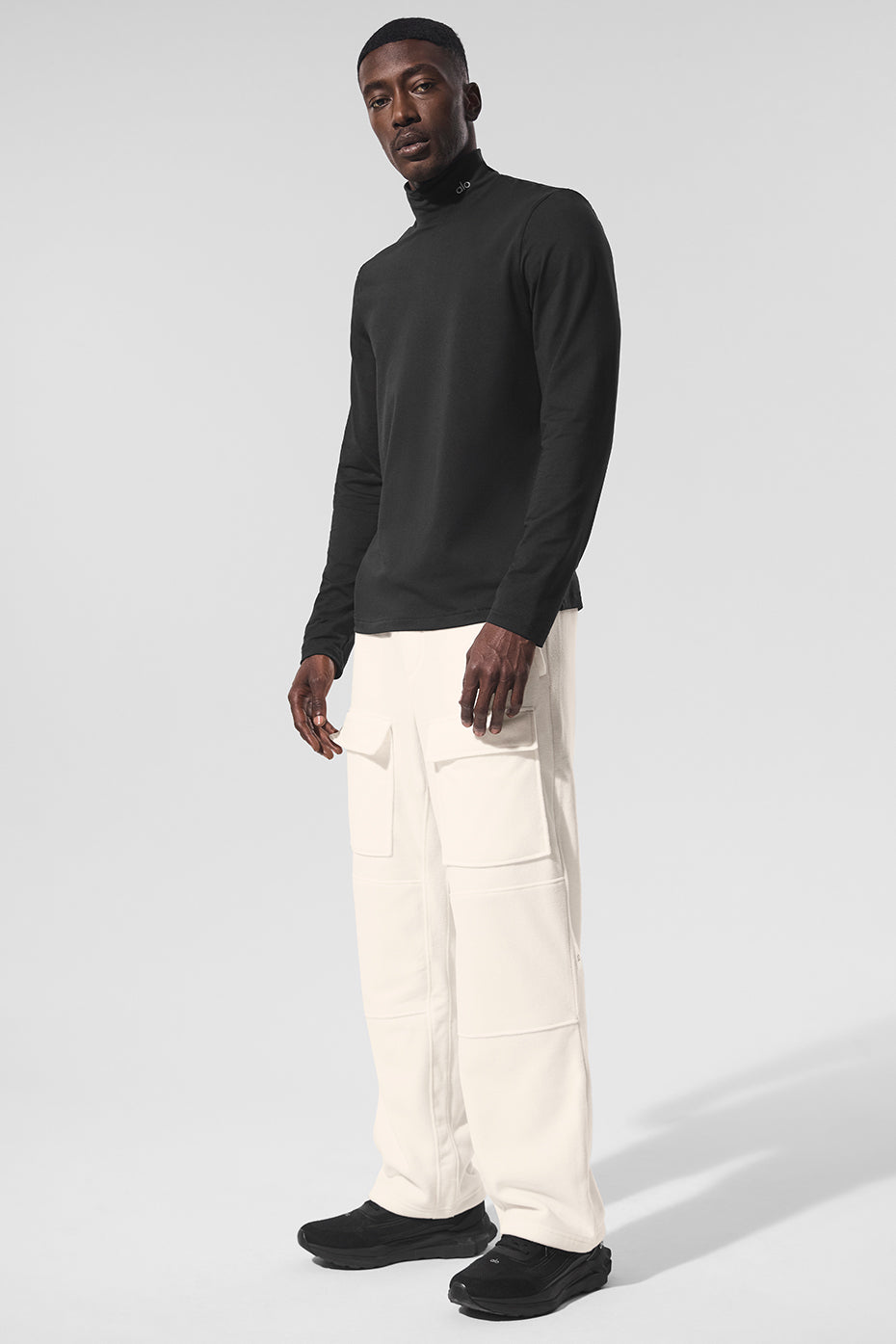 Conquer Reform Mock Neck Long‑Sleeve — Black