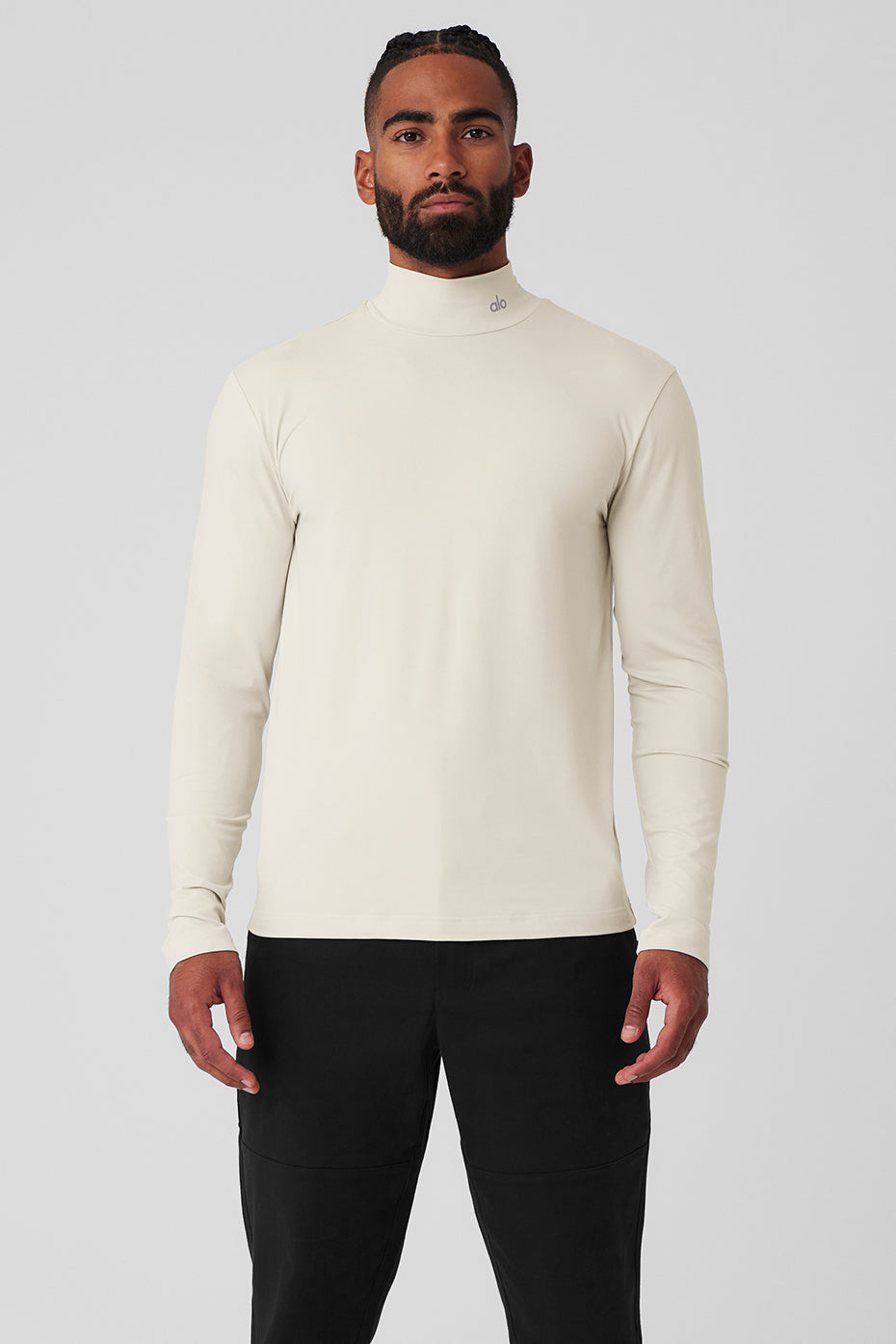 Conquer Reform Mock Neck Long‑Sleeve — Bone