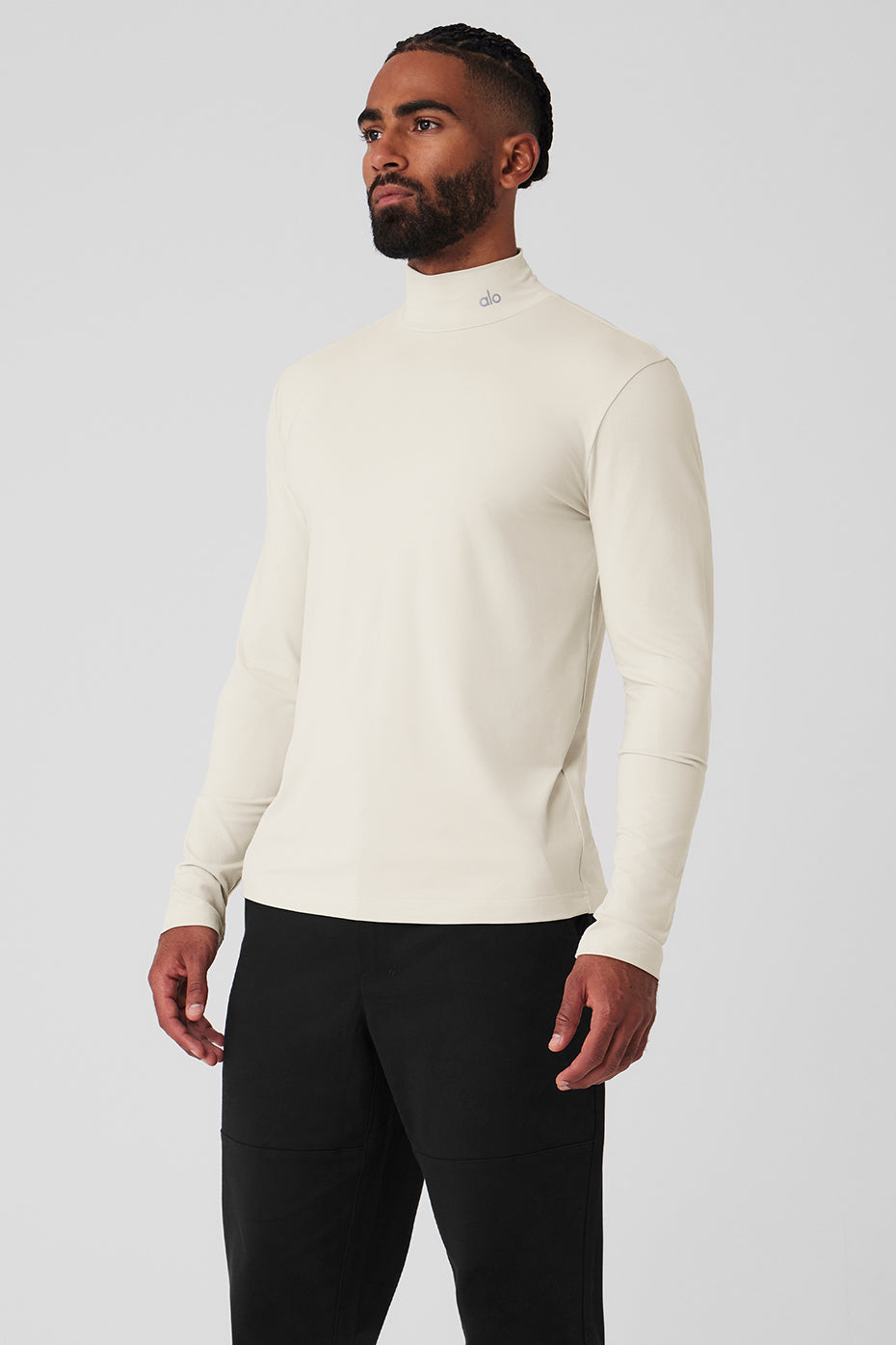 Conquer Reform Mock Neck Long‑Sleeve — Bone