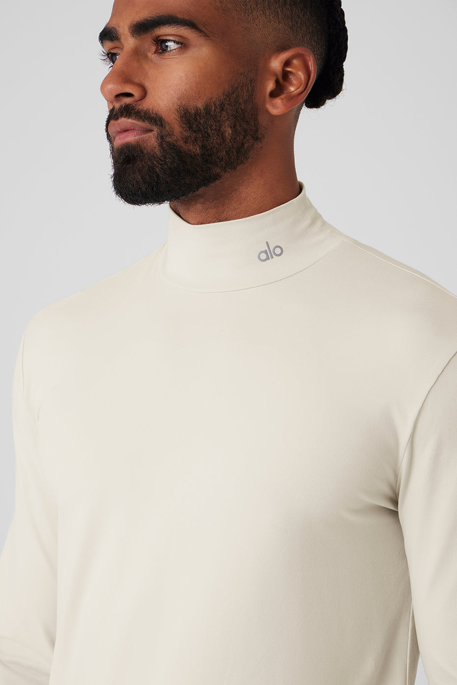 Conquer Reform Mock Neck Long‑Sleeve — Bone