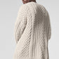 Cable Knit Crew Neck Sweater — Bone