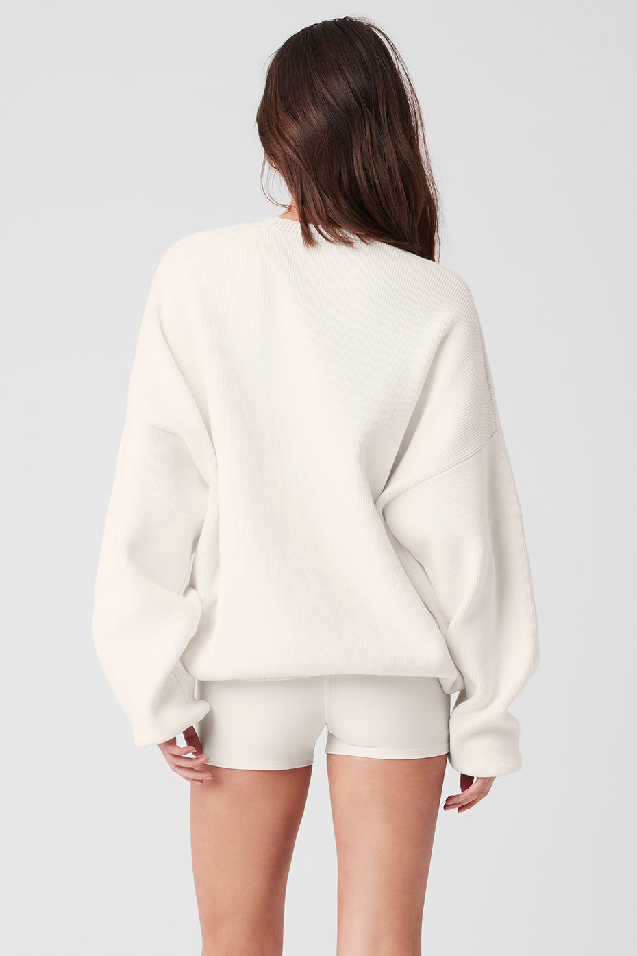 Scholar Crew Neck Sweater — Ivory