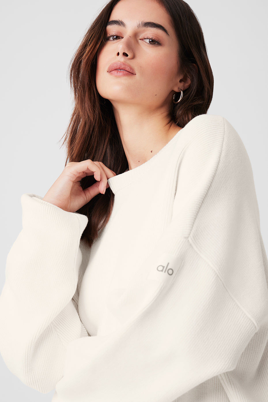 Scholar Crew Neck Sweater — Ivory