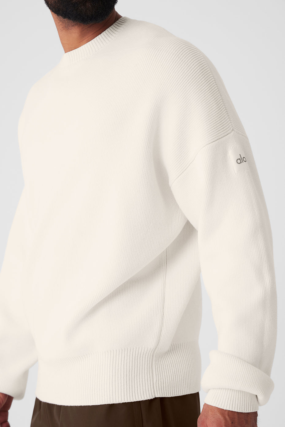 Scholar Crew Neck Sweater — Ivory