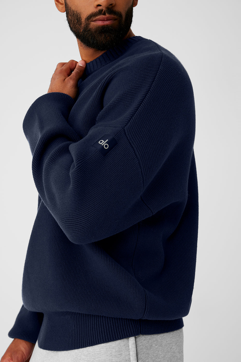 Scholar Crew Neck Sweater — Navy