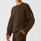 Scholar Crew Neck Sweater — Espresso