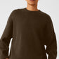 Scholar Crew Neck Sweater — Espresso