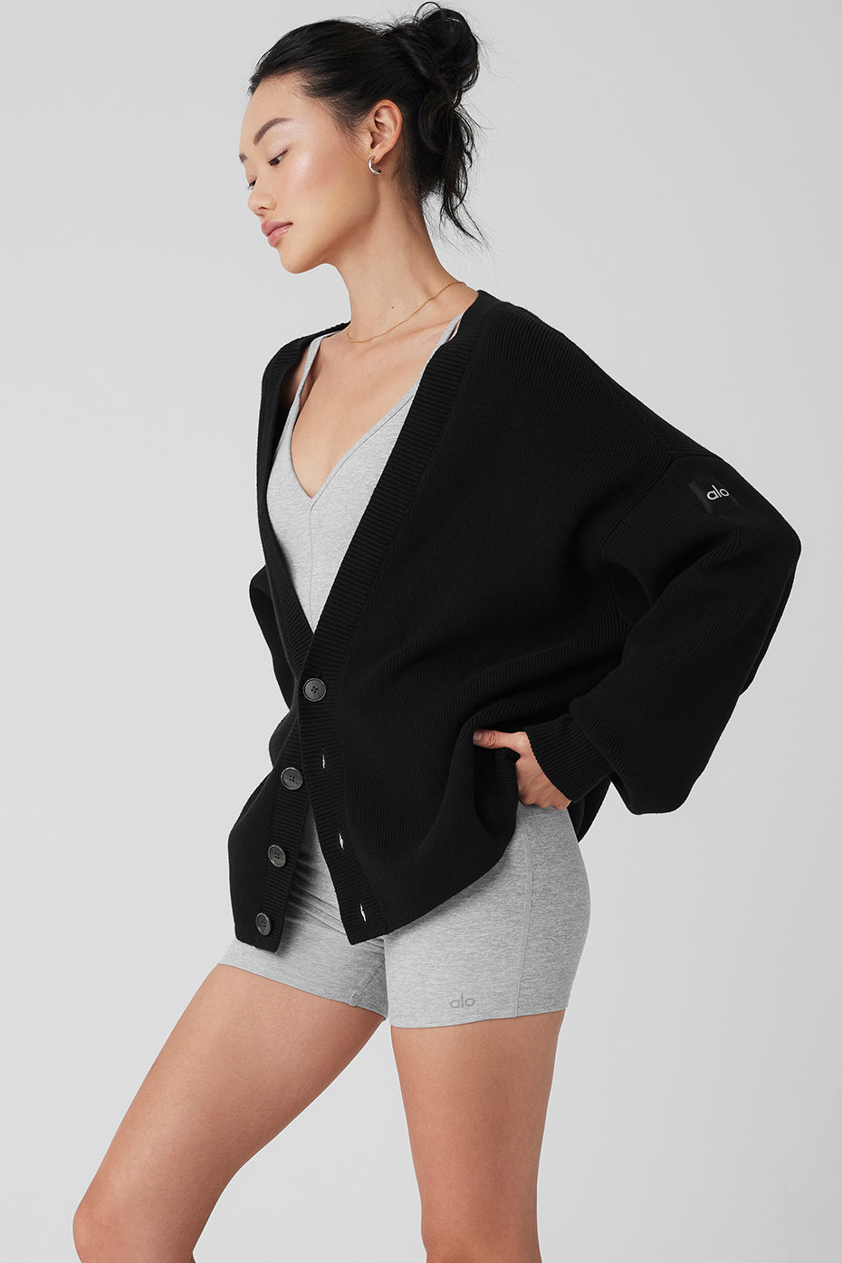 Scholar Cardigan Sweater — Black