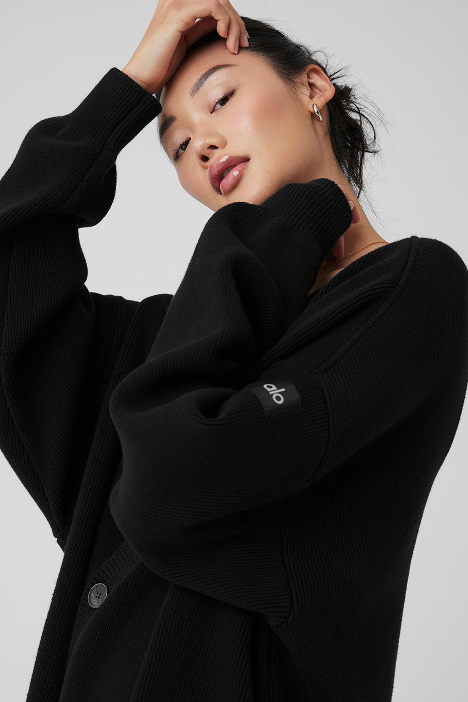 Scholar Cardigan Sweater — Black